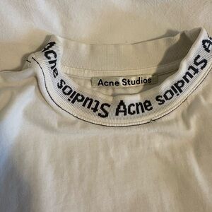 Acne Studios Navid Collar Logo T-Shirt